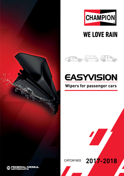 Ya está disponible el nuevo catálogo de escobillas limpiaparabrisas Champion® Easyvision™
